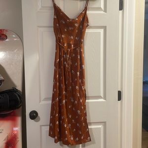 Midi satin dress
